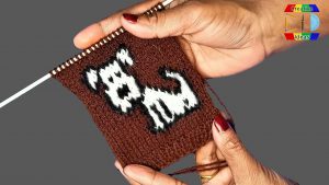 Read more about the article Knit a dog on a sweater for baby #51